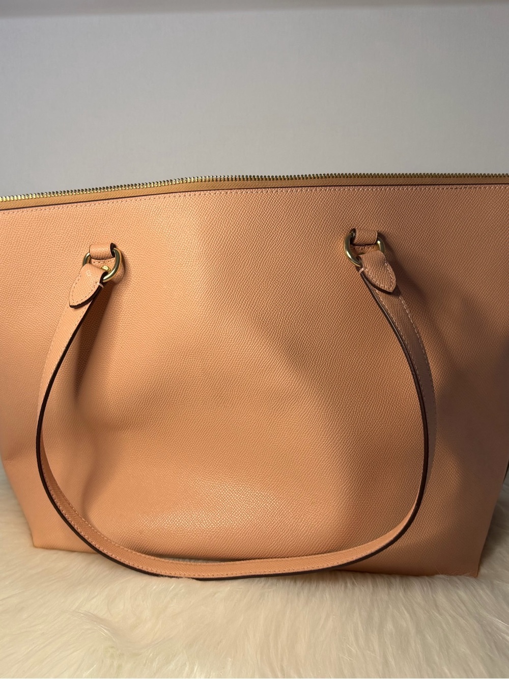 Coach Leather Tote Bag in Blush Pink - Picture 6 of 6